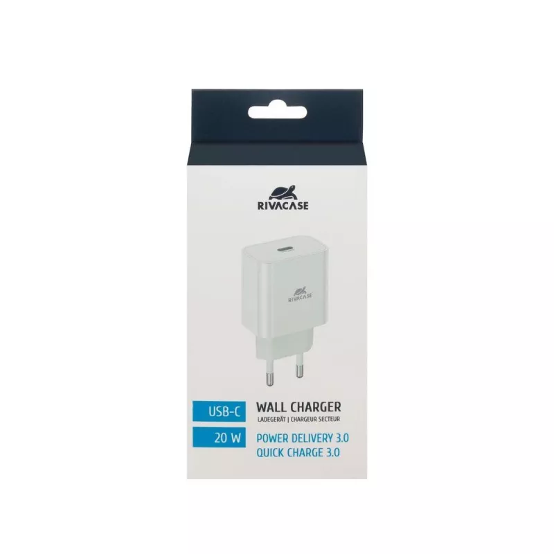 Mobilus įkroviklis WALL/WHITE PS4101 W00 Rivacase
