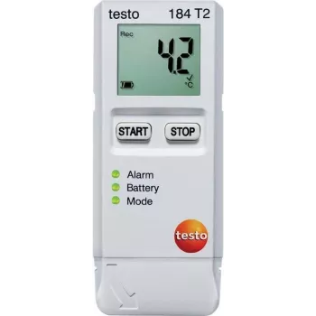 TESTO 184 T2 temperatūros duomenų registratorius, 40000 išmatuotų verčių, -35…+70 °C, 0,1 °C (0572 1842)