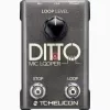 Vokalinis looperis TC‑Helicon Ditto Mic Looper su mikrofono įėjimu (000-DDU01-00010)
