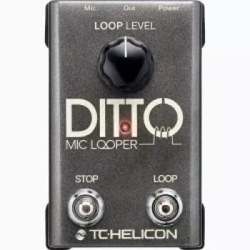 Vokalinis looperis TC‑Helicon Ditto Mic Looper su mikrofono įėjimu (000-DDU01-00010)