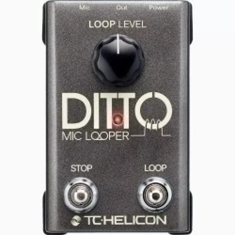 Vokalinis looperis TC‑Helicon Ditto Mic Looper su mikrofono įėjimu (000-DDU01-00010)