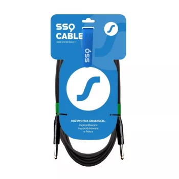 SSQ garso TS kabelis mono 6,3 mm (1/4 colio) — 7 m, 6 mm išorinis skersmuo, PVC ekranavimas, 85Ω ±5Ω