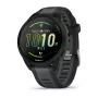 Garmin Forerunner 165 Music – juodas sportinis laikrodis su silikoniniu dirželiu, pilkai šiferio spalvos, 1,2 colio ekranas, 126–203 mm riešo apimtis (010-02863-30)