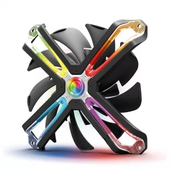 Zalman ZM-SF120 120 mm RGB ventiliatorius su adresuojama jungtimi – unikalus atvirkštinis korpuso ventiliatorius, 28 dB