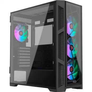 RAIJINTEK PONOS Ultra Midi bokštas, PC, juodas, ATX/EATX/micro ATX/Mini-ITX, SPCC korpusas