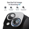 Safemo ST1 SolarCam 4K UHD vaizdo kamera, 8x priartinimas, 132° vaizdas, naktinis matymas, Wi-Fi 2,4 GHz, 3W saulės baterija, balta