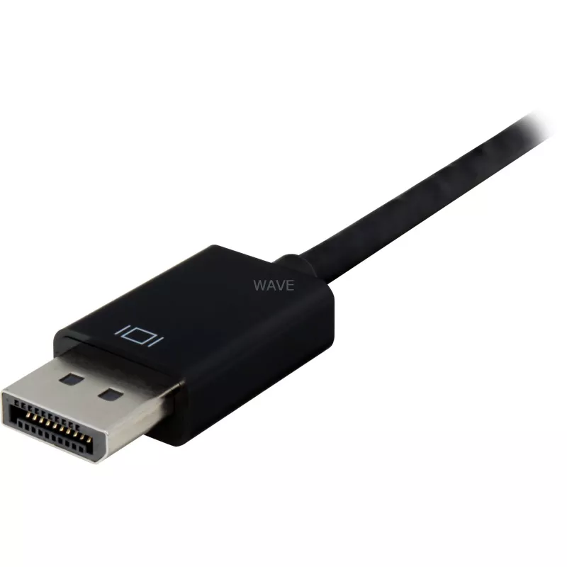 Converteris DisplayPort 1.2 į DVI24+1, juodas kabelis, 15 cm