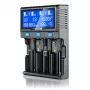 Įkroviklis everActive UC-4200 Universal AC 12V 3A, tinka AA/AAA/C/9V, 4 celės, juodas, su ekranu