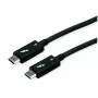 USB laidas ROLINE 11.02.9043 0,5 m USB 3.2 Gen 1 USB-C juodas