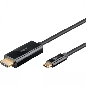 Goobay USB-C į HDMI laidas 4K 60 Hz 1 m juodas 75696