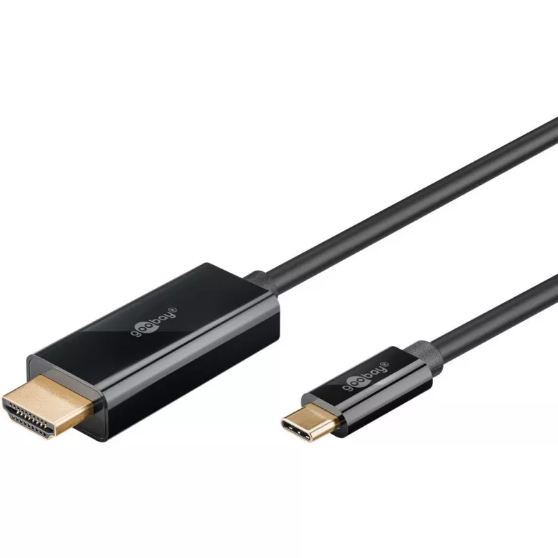 Goobay USB-C į HDMI laidas 4K 60 Hz 1 m juodas 75696