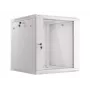 Lanberg sieninis montažinis stovo spintos korpusas 19'' 12U 600x600mm pilkas (stiklinės durys)