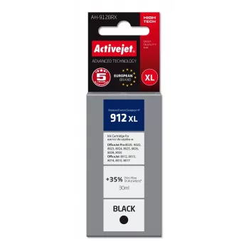 Activejet AH-912BRX kasetė (pakaitalas HP 912XL 3YL84AE; Premium; 1100 puslapių; 30 ml, juoda)