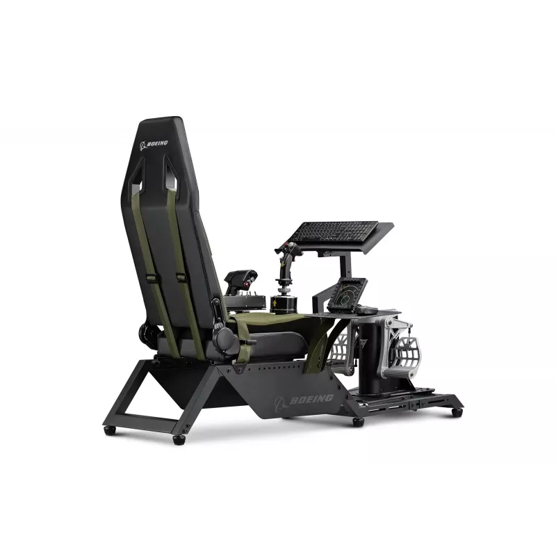 Next Level Racing Flight Simulator Boeing Military 396055 sėdynė – specializuota aviacinė kėdė su vairalazdės ir pedalų tvirtinimo vietomis