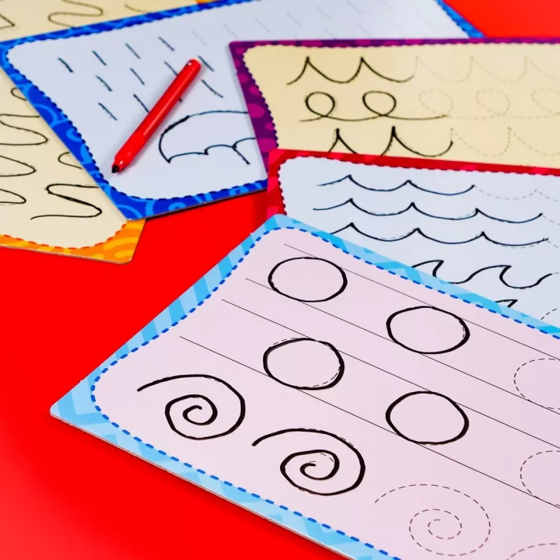 Mokomasis rinkinys Montessori Rašymo mokykla su 18 planšetėmis