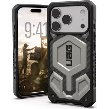 UAG Urban Armor Gear Monarch Pro MagSafe Dėklas | Apple iPhone 17 Pro | titano spalva | 114513113636