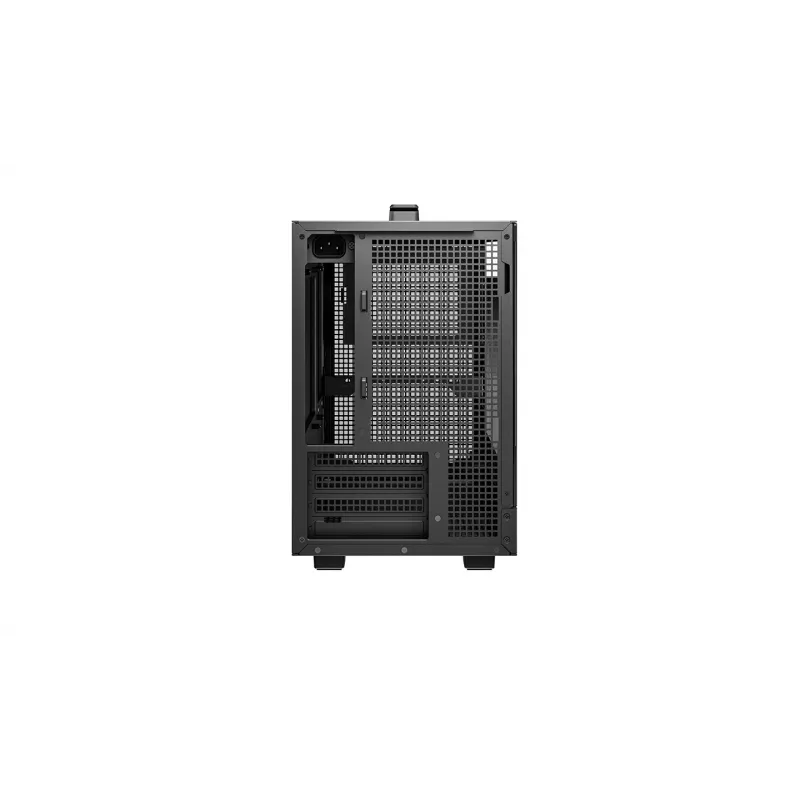 Kompiuterio korpusas DeepCool CH160 PLUS Small Form Factor SFF ATX/mATX, grūdintas stiklas, USB-C, juodas