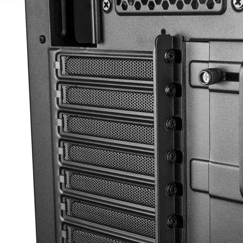 PC korpusas MODECOM Oberon Pro Midi Tower – juodas, ATX/microATX/ITX, 7 lizdai, iki 395 mm GPU, 5 HDD/3 SSD