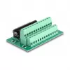 DeLOCK D-Sub 25 kontaktų moteriškas į terminalų bloką adapteris DIN bėgiui 51mm x 86mm x 30mm