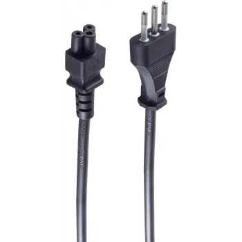 Maitinimo laidas juodas 1,8 m ShiverPeaks BSIT60001
