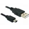USB laidas DeLOCK USB 2.0-A / USB mini-B 5 kontaktų, 0,70 m