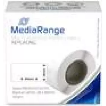 MediaRange MRDY99010 popierinės etiketės 28x89mm 130 vnt. juoda ant balto