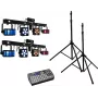 LED lazerinis barų rinkinys EUROLITE 2x KLS PRO su Easy Show ir 2x M-4 stovais