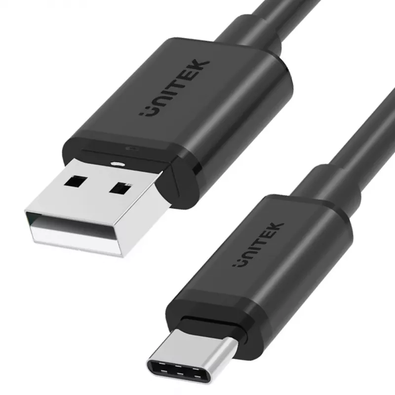 UNITEK Laidas USB USB-A — USB-C 50CM, Y-C481BK JUODAS