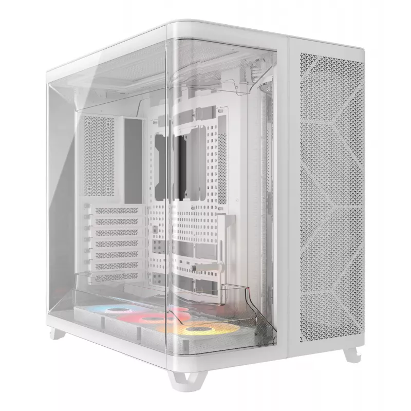 PC korpusas Corsair AIR 5400 RS-R ARGB Midi Tower baltas