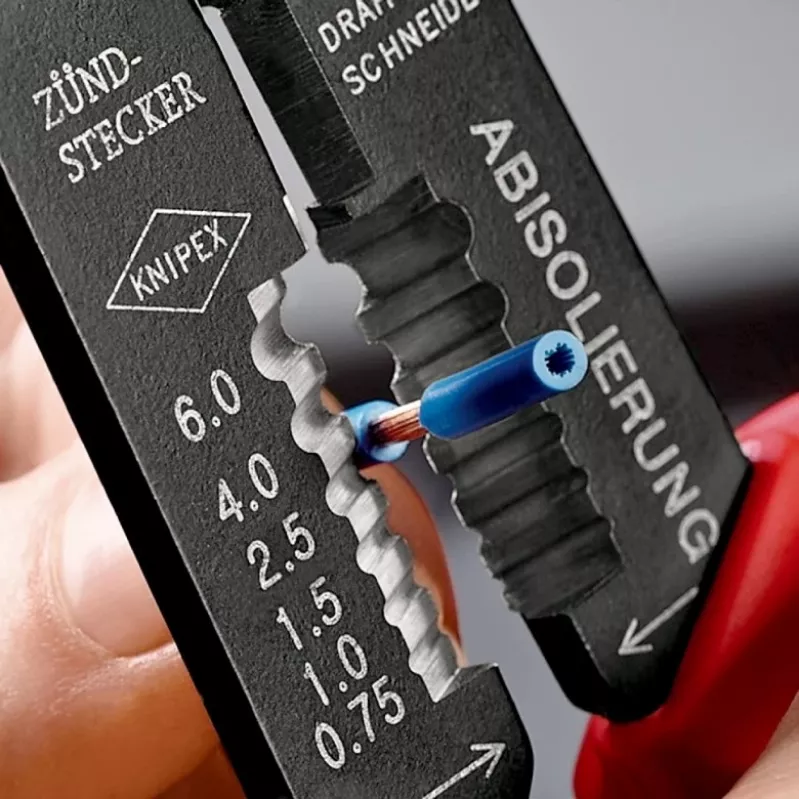 Knipex 97 21 215 B Crimpimo įrankis Juoda, Mėlyna, Raudona