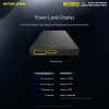 Nešiojamas power bank Nitecore NB10000 — 10000 mAh, USB‑A + USB‑C, 38 W bendra galia, pilka