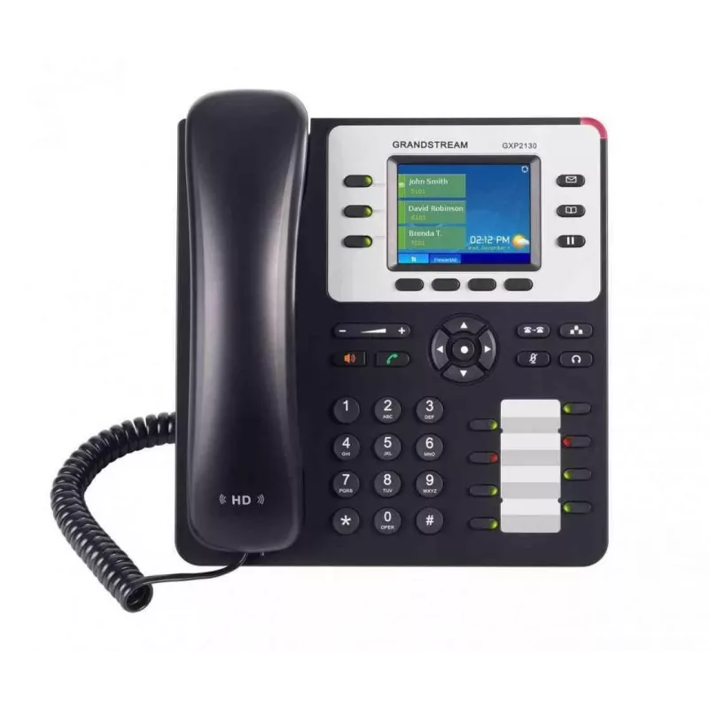 Grandstream Networks GXP-2130 IP telefonas Juodas 3 linijos TFT