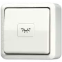 JUNG 631A elektrinis jungiklis mygtukas baltas