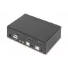KVM Jungiklis Digitus 2 prievadai Vienas Ekranas 4K HDMI