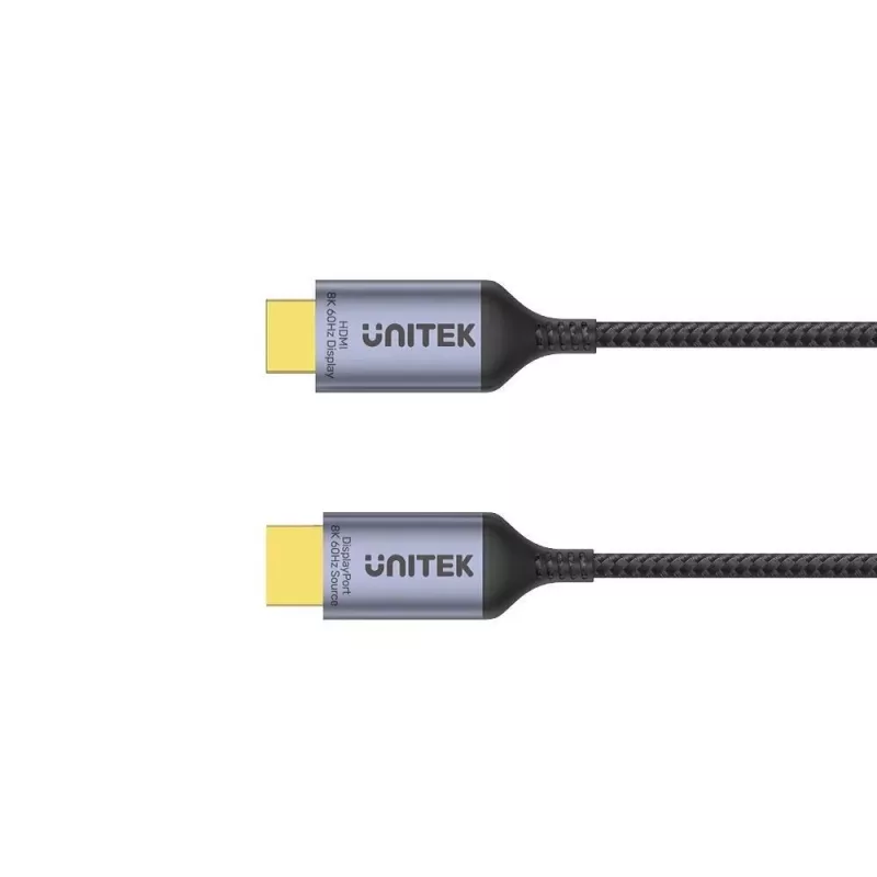 UNITEK Laidas DisplayPort 1.4 į HDMI 2.1, 8K, 1,8 m