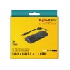 DeLOCK 63931 USB-C adapteris su HDMI ir 3x USB 3.0