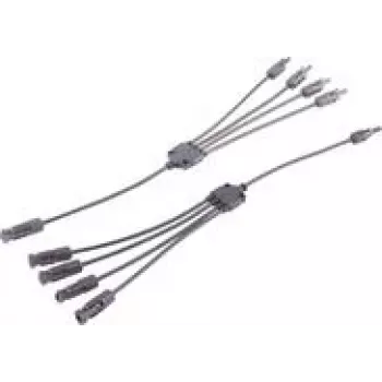 shiverpeaks ®-PV4 T-Adapter kabelių rinkinys, 4/1, 6mm², juoda/juoda, 30cm (BS02-21054)