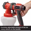 Power X-Change akumuliatorinis dažų purškimo pistoletas TE-SY 18/90 Li-Solo, 18V, raudonas/juodas, be akumuliatoriaus ir įkroviklio
