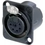 Neutrik NC6FD-LX-B-CON juodas jungties aksesuaras