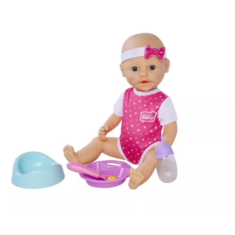 Lėlė SIMBA New Born Baby Hungry Baby 38 cm – tikroviška naujagimio lėlė, 38 cm