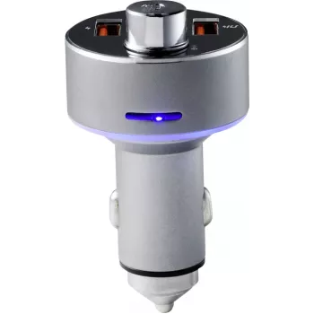 Renkforce RF-CAR-100 FM siųstuvas automobilio cigarečių degiklio adapteris pilkas