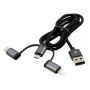 Exsys EX-K1403-2 3-in-1 USB laidas juodas