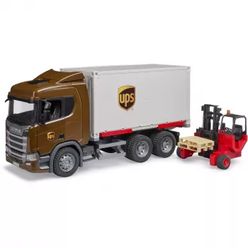 Scania Super 560R Vehicles UPS konteineris su šakiniu krautuvu