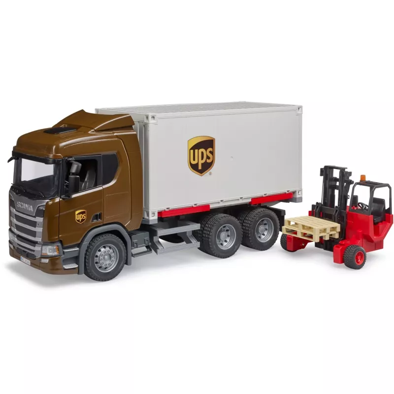 Scania Super 560R Vehicles UPS konteineris su šakiniu krautuvu