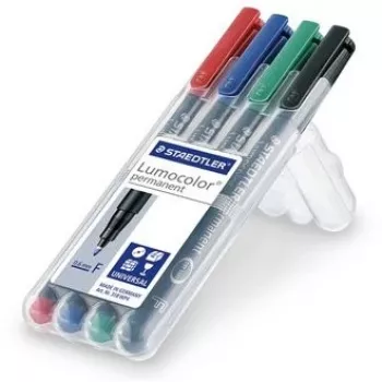 Permanentinis žymeklis plonu antgaliu Staedtler Lumocolor 318 WP4