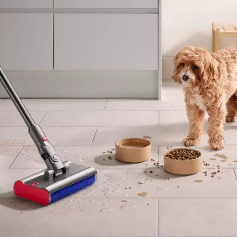 Dyson V12 Submarine 3 viename belaidis dulkių siurblys šlapiam ir sausam valymui HEPA filtru, be maišelio, 0,35 l, nikelio ir geltonos spalvos