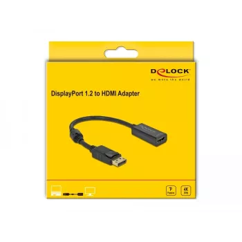 Adapteris DisplayPort 1.2 vyriškas į HDMI moterišką 4K DeLOCK 63559