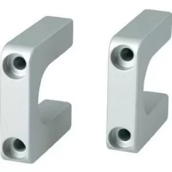 Rankena SCHROFF Multipac 20860-256, pilkas plastikinis griebtuvas 40×40×10 mm, montavimo aksesuaras