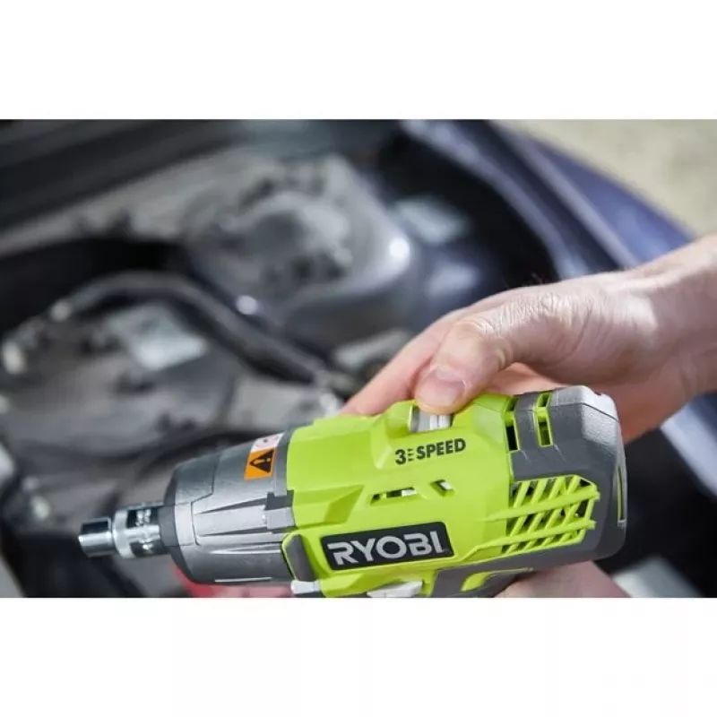 Ryobi R18IW3 įtvarinis suktuvas / smūginis suktuvas 1/2 inch One+ 18V 2,0Ah juodas, žalias
