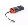 Kortelių skaitytuvas Gembird FD2-MSD-3 USB 2.0 juodas raudonas